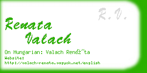 renata valach business card